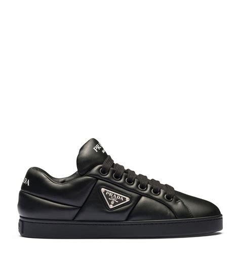 prada black sneakers nappa